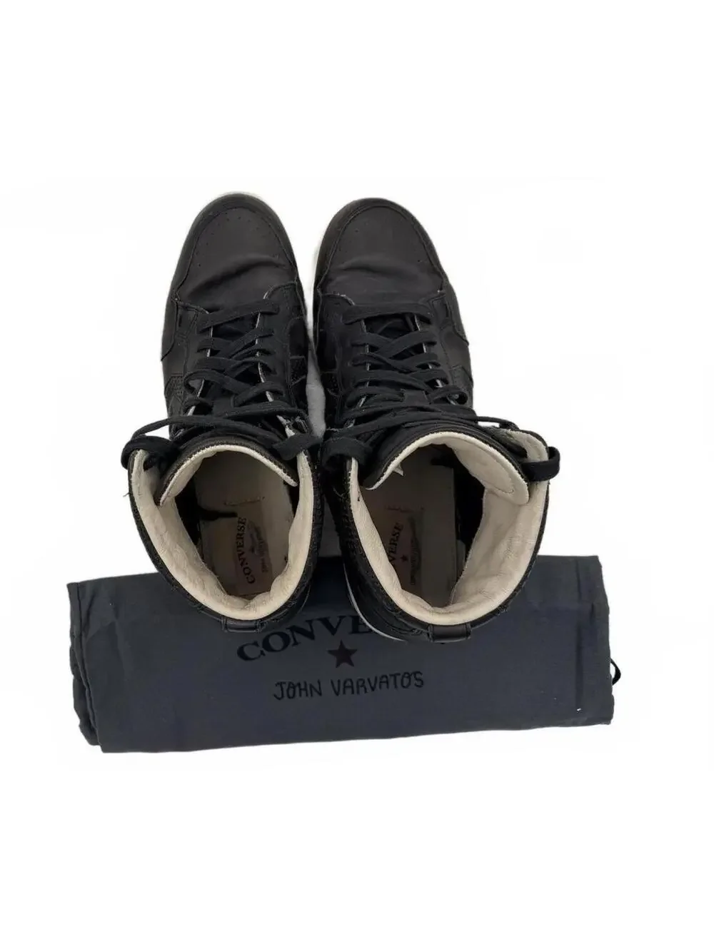 Converse x Varvatos Weapon Black Leather 136682C Men 12 - Picture 6 of 7